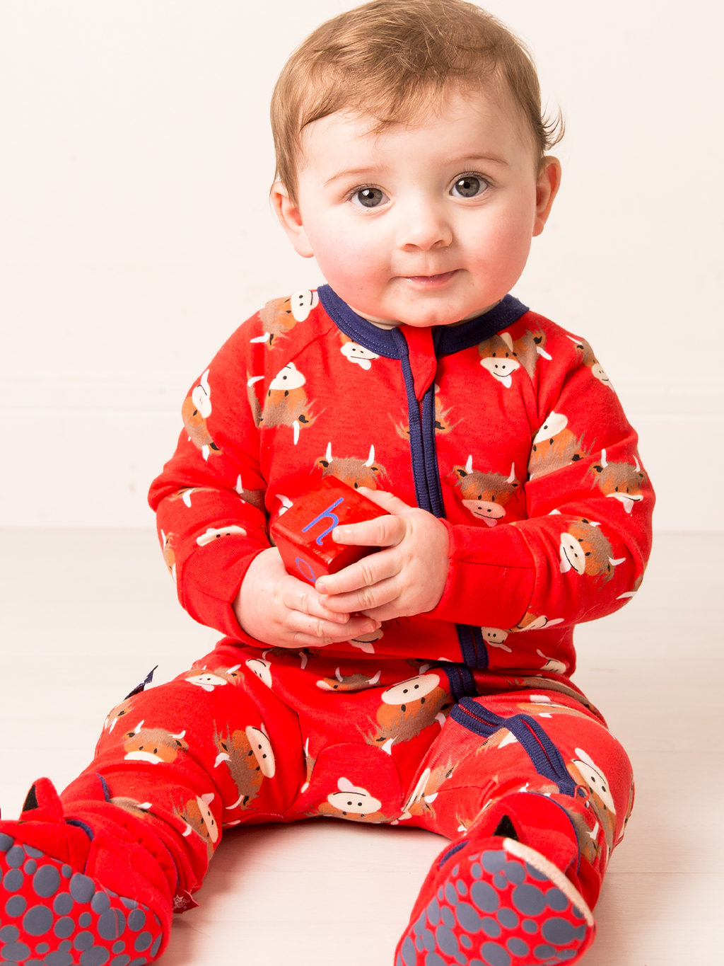 Hamish Highland Cow Romper Jumpsuit