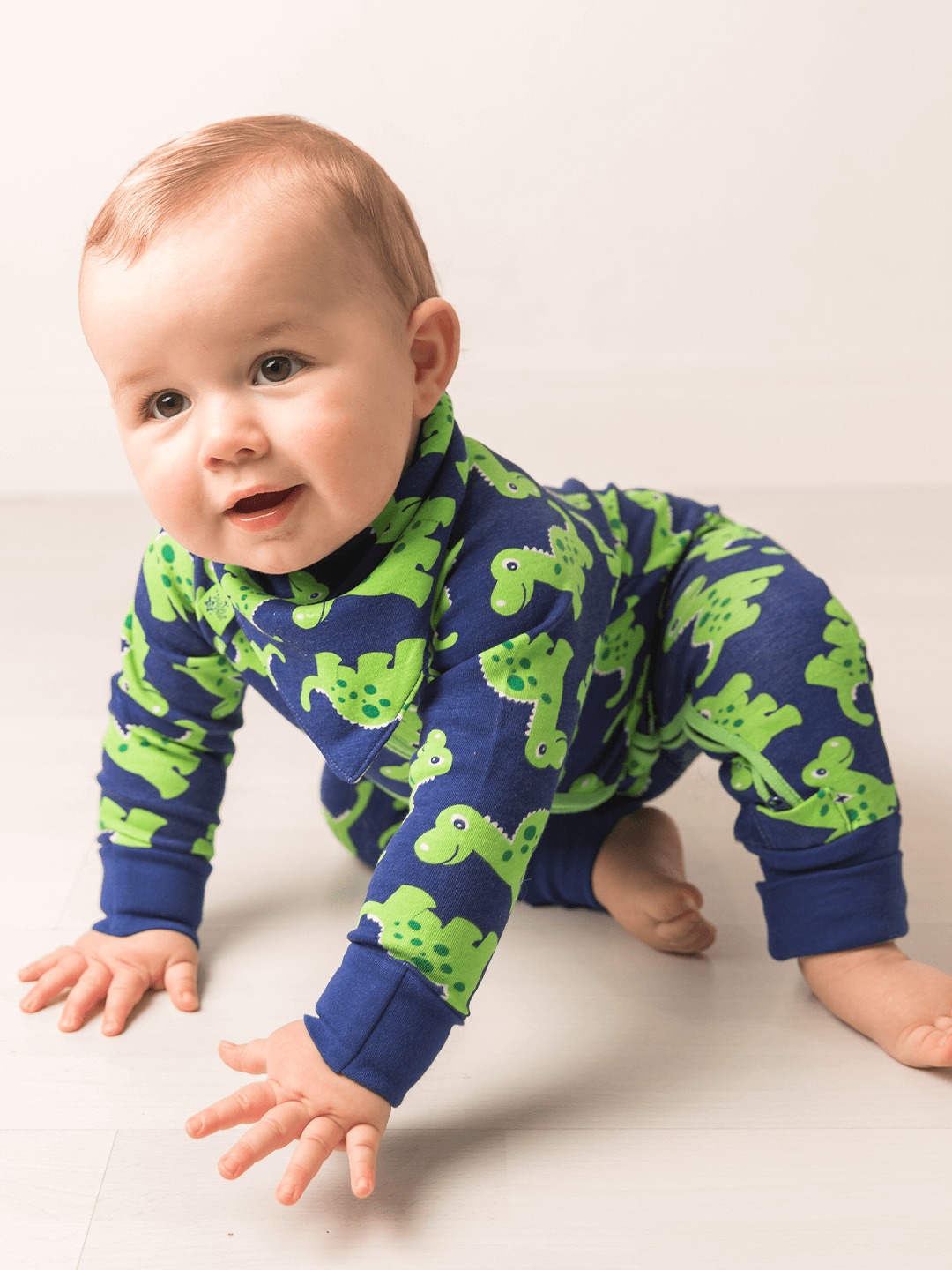 Maple the Dino Zip-Up Romper Playsuit