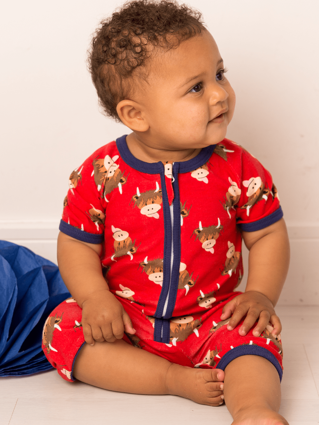 Hamish Highland Cow Summer Romper Playsuit