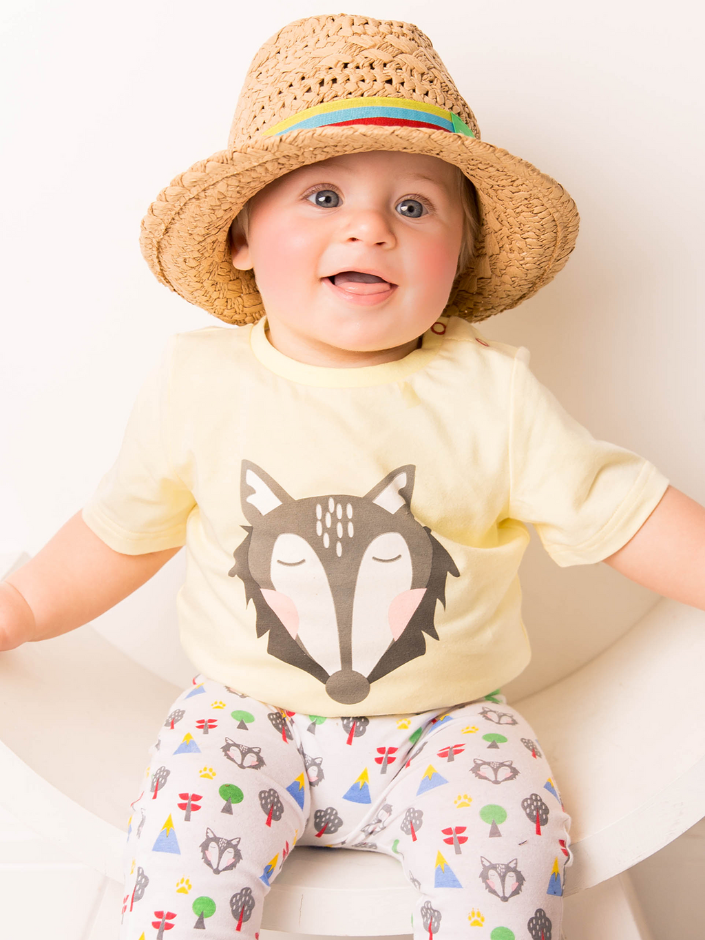 Rory The Wolf Tee 0-6 Months