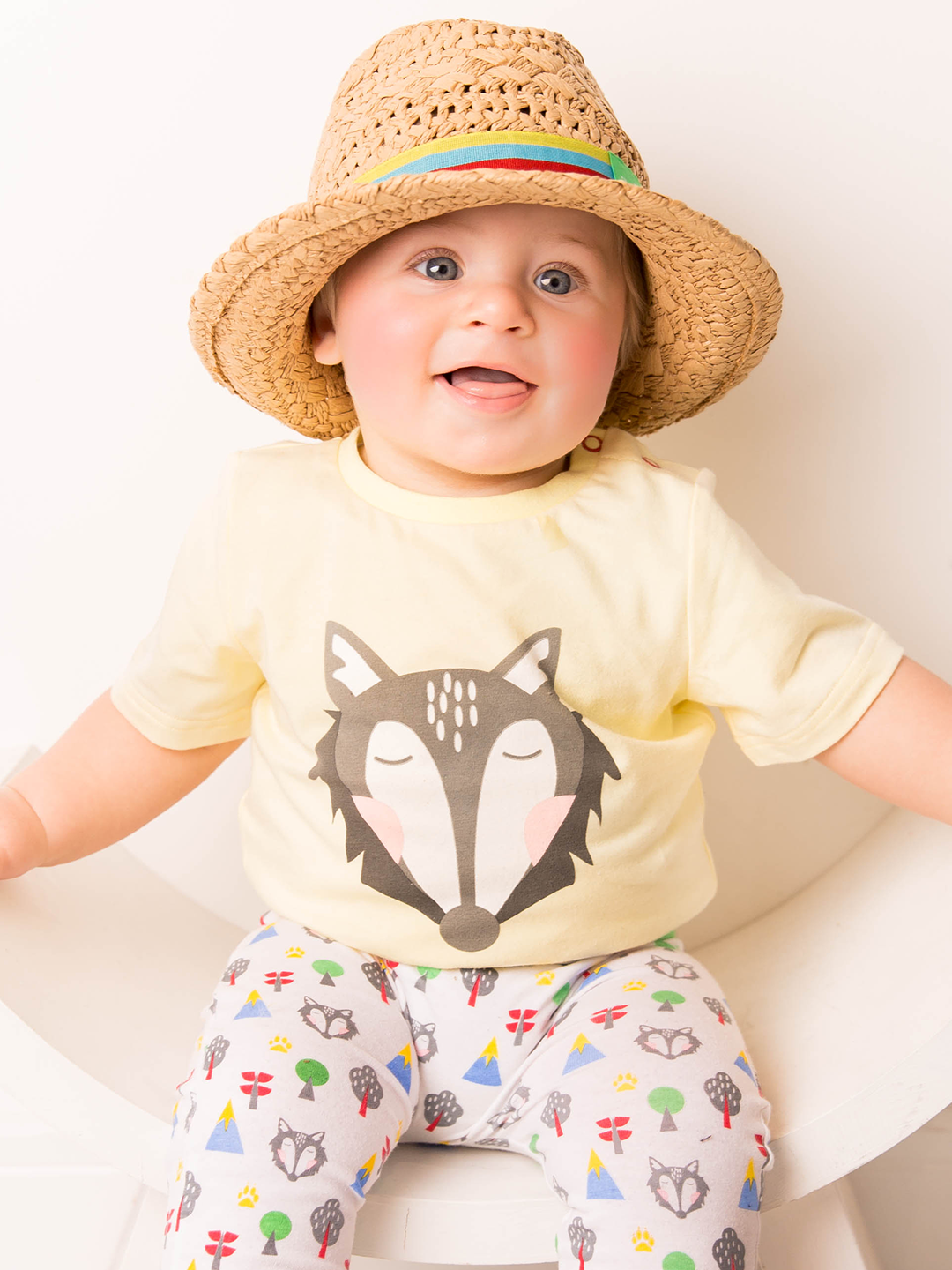 Rory The Wolf Tee 0-6 Months