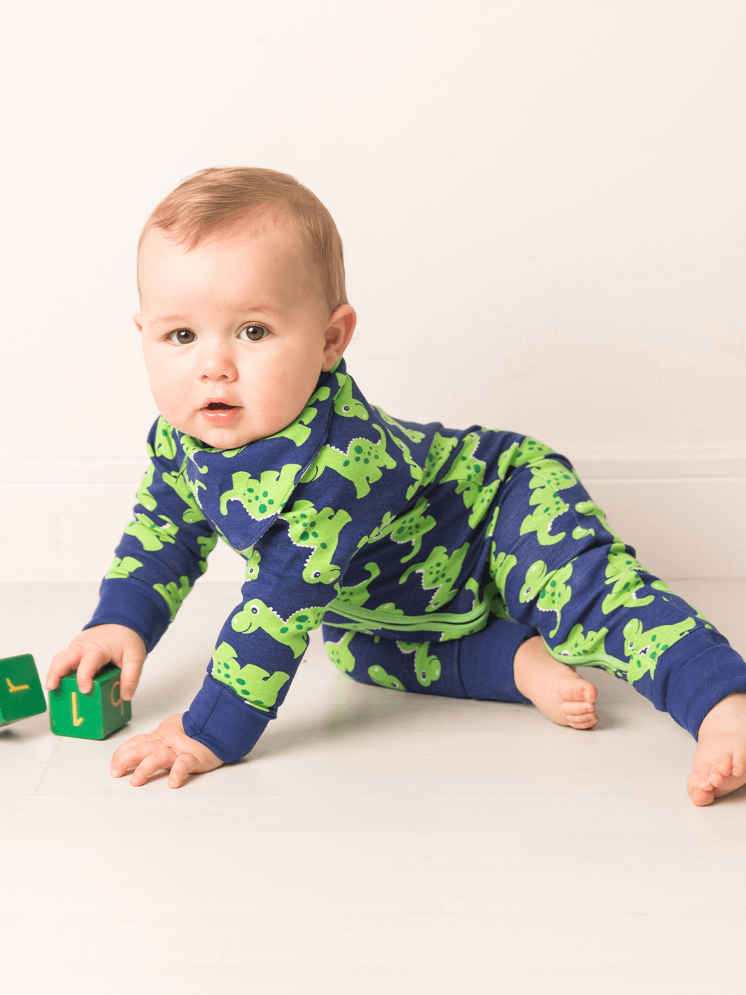 Maple the Dino Zip-Up Romper Playsuit