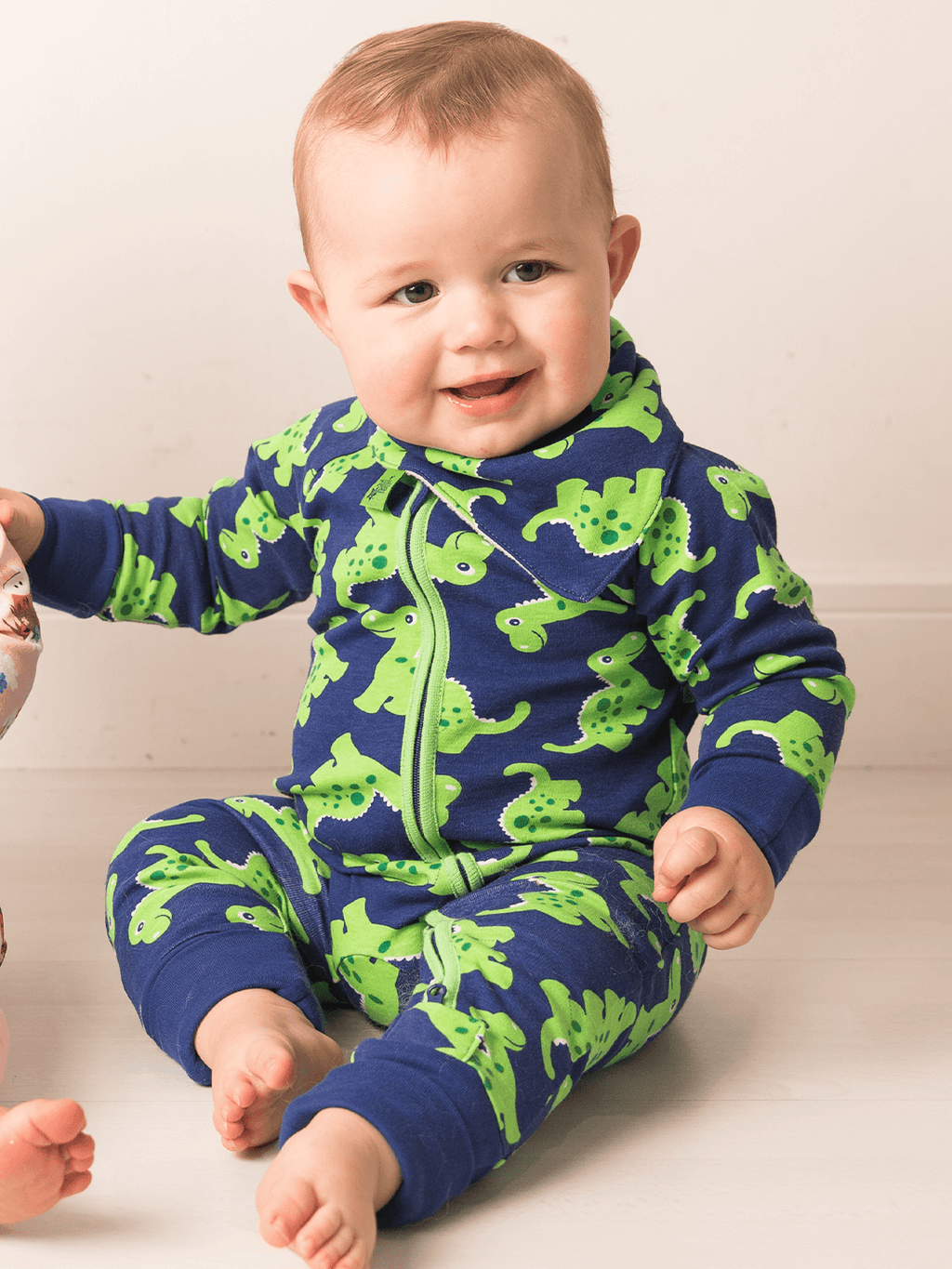 Maple the Dino Zip-Up Romper Playsuit