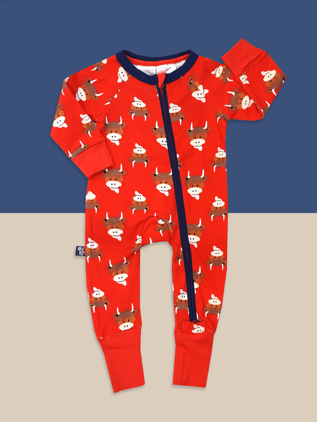 Hamish Highland Cow Romper Jumpsuit