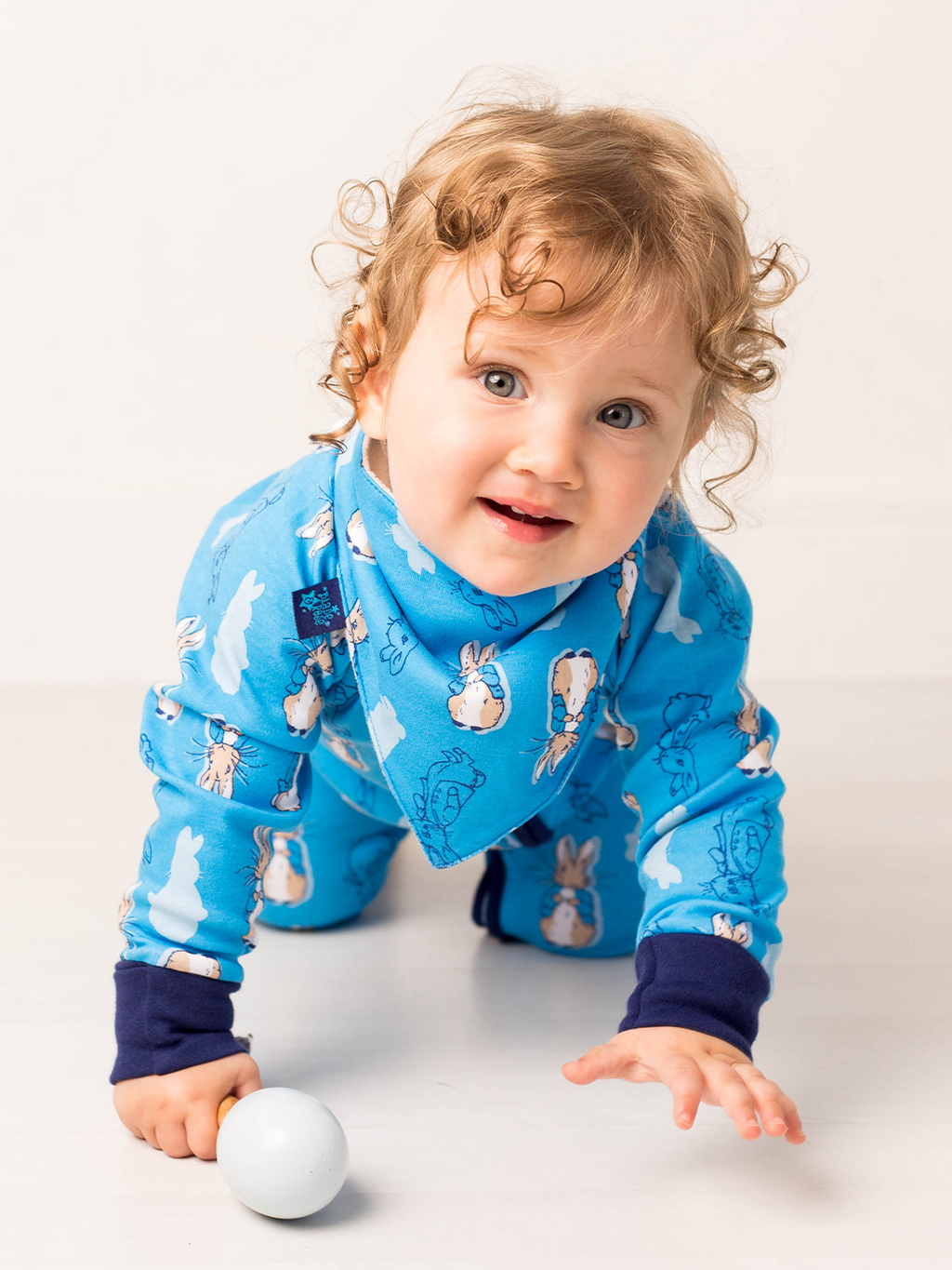 Peter Rabbit Navy Zip-Up Romper Playsuit