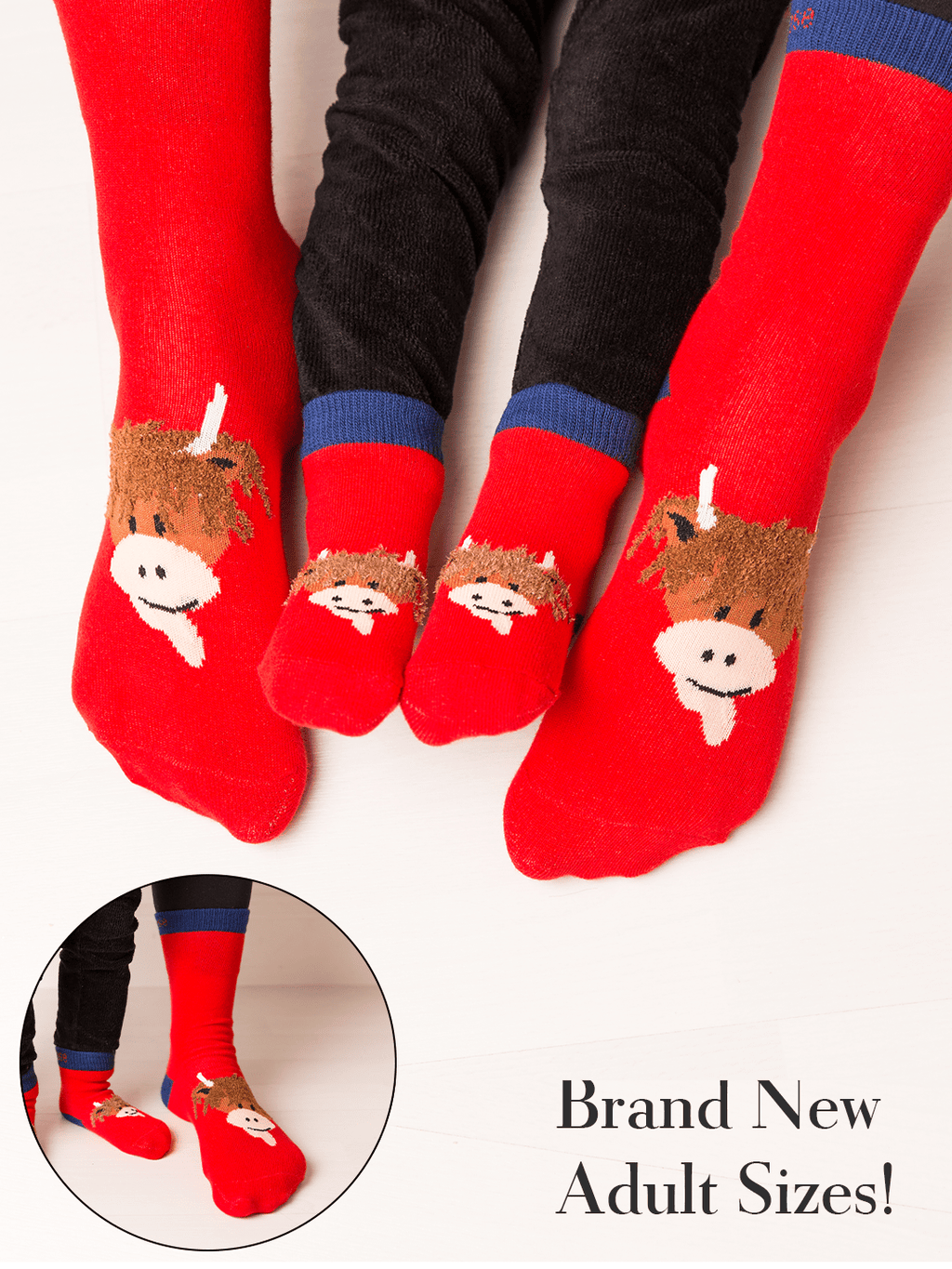 Hamish Highland Cow Socks