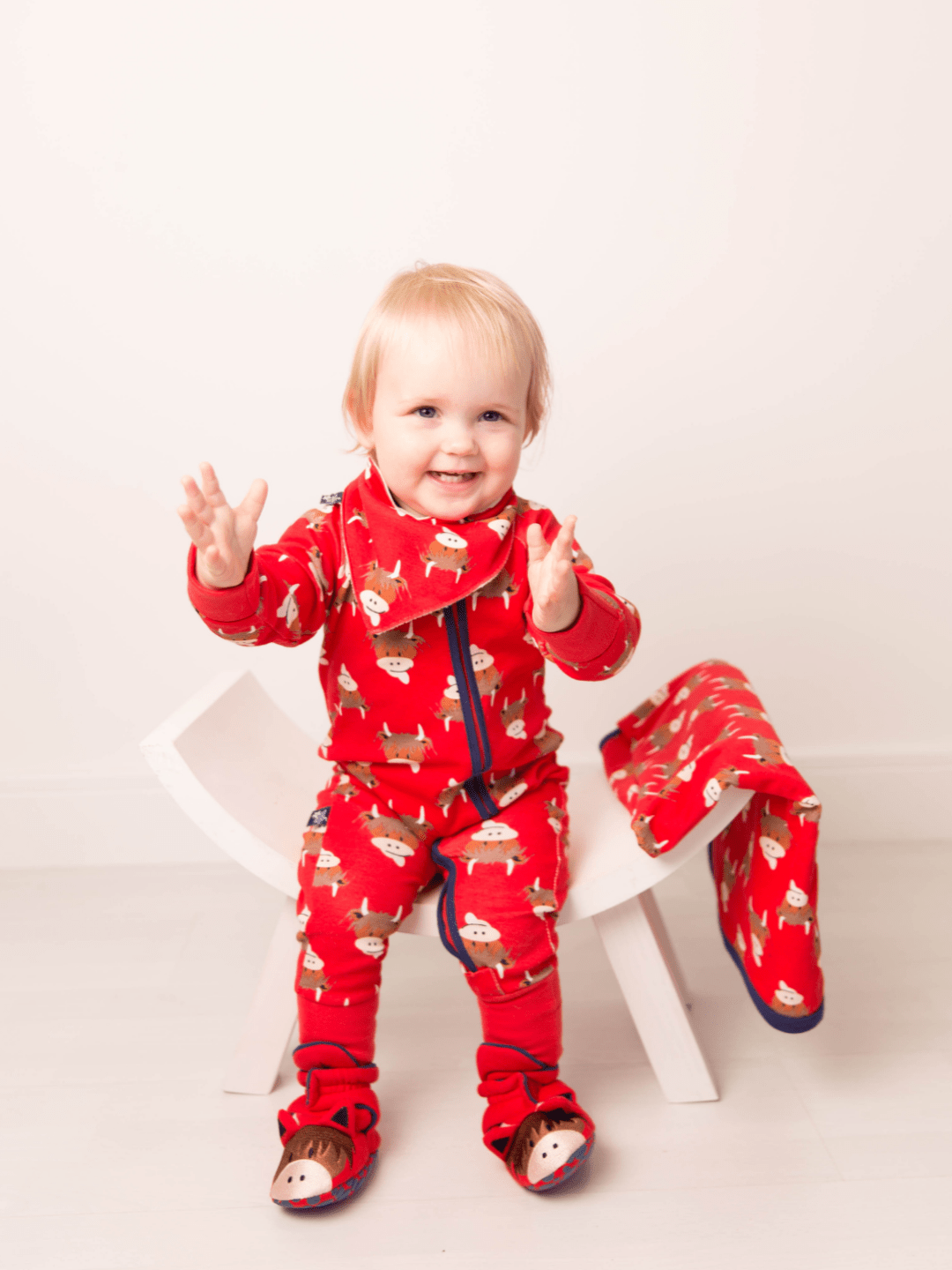 Hamish Highland Cow Romper Jumpsuit