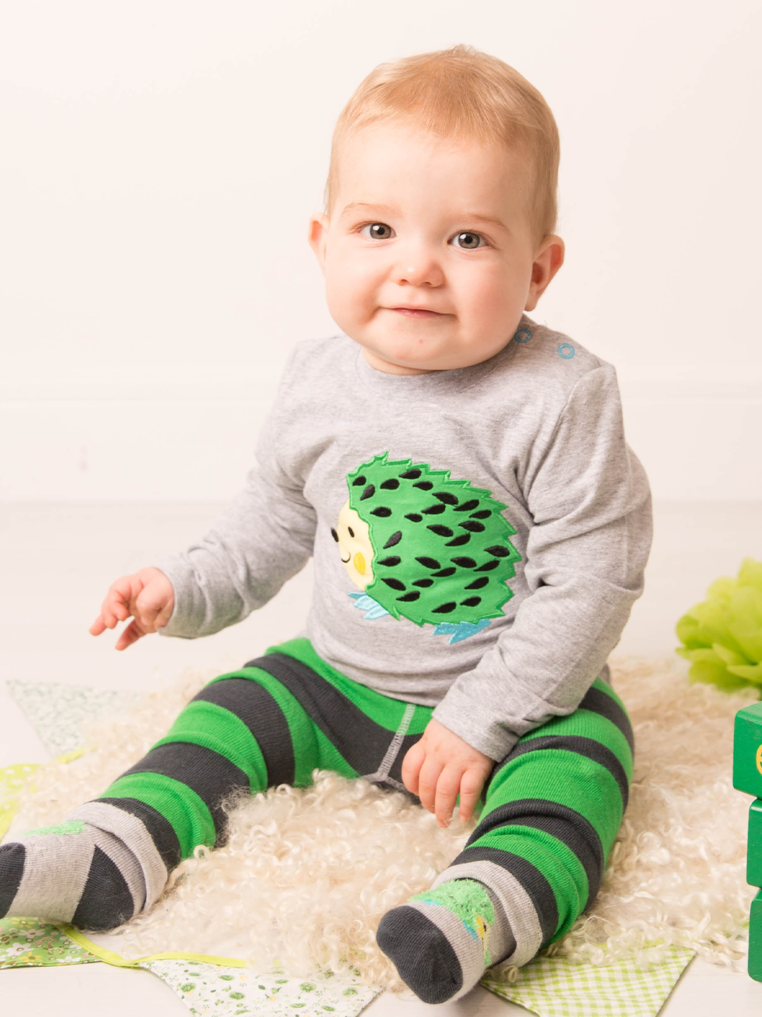 Bold Hedgehog Top 0-6 Months