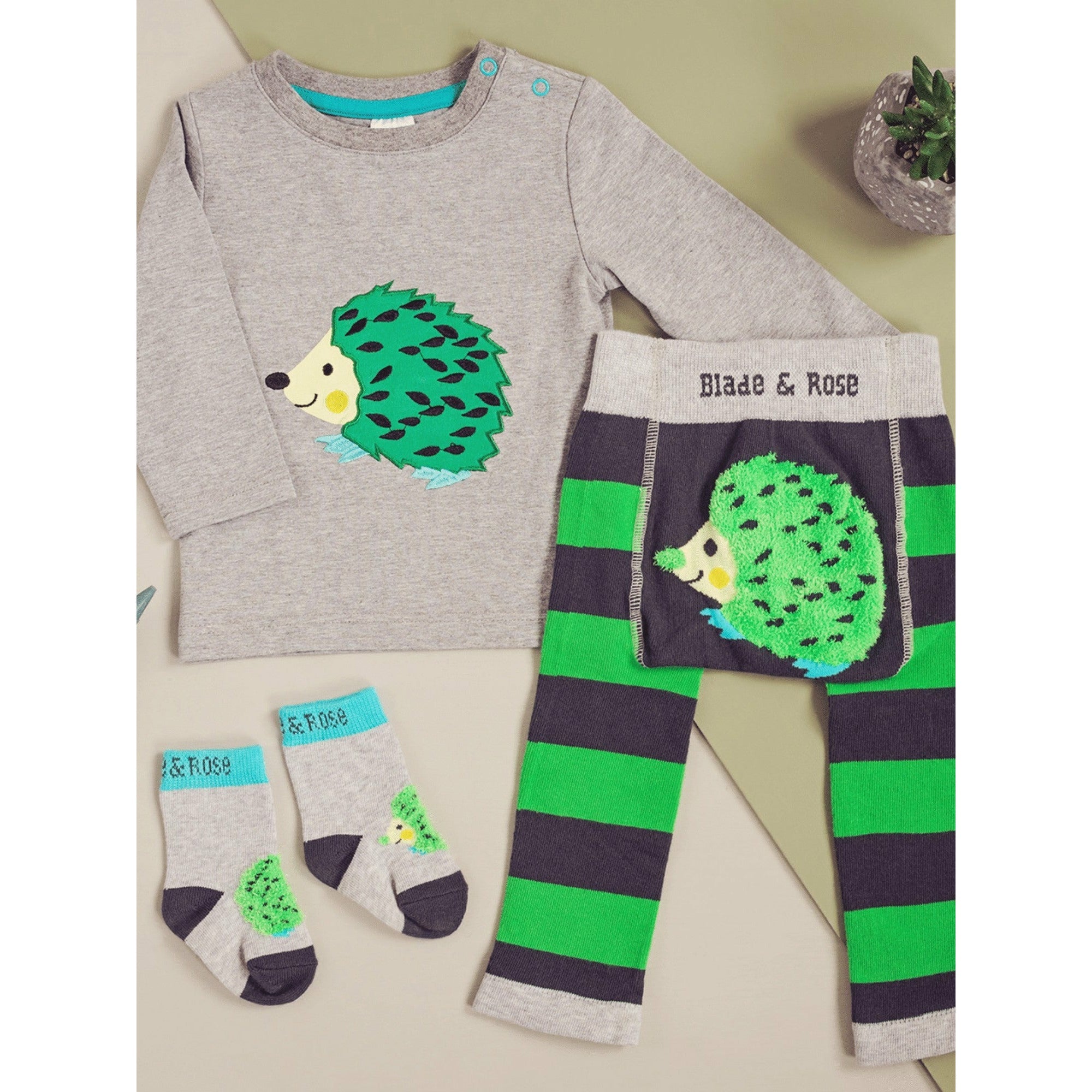 Bold Hedgehog Top 0-6 Months